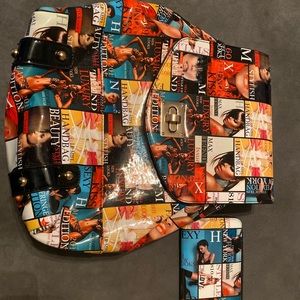 5/$25💜💜Vintage Vogue backpack-matching wallet